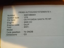 Hyundai SantaFe 2001 z LPG Prins gaśnie na jałowym - co robić?