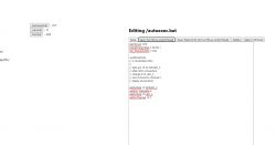 Open editor with script code and a list of bat files.