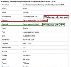 Jak podłączyć Pegasusa do telewizora Hannspree T094? Adaptery i kable