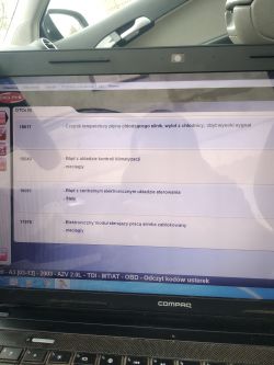 Jakie mogą być przyczyny błędów w Audi A3 8P 2.0 TDI po diagnostyce?