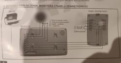 Schemat podłączenia wideodomofonu Orno i elektrozamka.