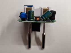 Interior of Smart Socket PCB Interior view of the PCB of a smart socket with mounted components.