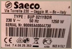 Saeco Incanto Deluxe SUP 021YBDR – wyciek gorącej wody ze spieniacza podczas parzenia kawy