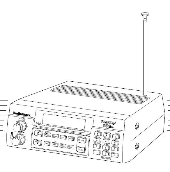 Radio Shack Pro2050 Trunktrack VHFUHF Scanner Manual EN