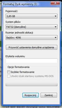 Pendrive 4GB nie daje się sformatować Pendrive 4GB nie daje się sformatować
