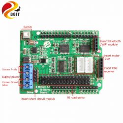 Arduino Uno i kontroler serva 4 Motor & 16 Servo Board - brak reakcji SG90