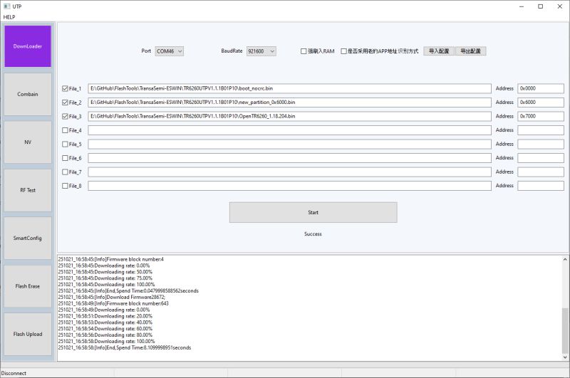 How to flash TR6260 with open source Tasmota/Esphome style firmware? Guide, pinout, booting