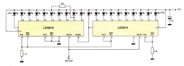 Lm3915 Vu Meter 20 Led - PCB Designs