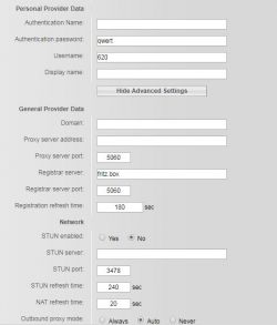 Konfiguracja telefonów IP AVM Fritz Mini WLAN bez FritzBoxa dla połączeń wewn.