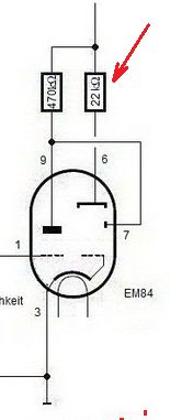 Zmiana lampy EM 84 na RFT w Grundig - głośniejsze brzmienie radia