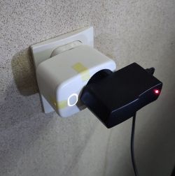 The recessed socket, or the water meter receiver in a smart socket