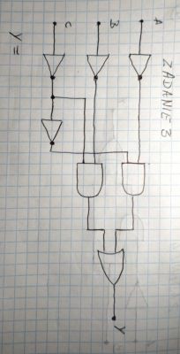 Wykonanie zadań z bramek logicznych - klasa 1, załączone obrazki