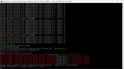 Command prompt window showing errors during Wi-Fi device firmware flashing