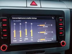 Chinese 2din android radio - How to enable amplifier settings?