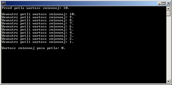 Kurs programowania C/C++. Część 1.4 - Instrukcje i pętle Kurs programowania C/C++. Część 1.4 - Instrukcje i pętle