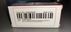 Smart Life Sensor Packaging with Barcode Smart Life temperature and humidity sensor packaging with barcode.