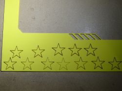 Laser SainSmart 5.5W - kwestie cięcia miękkiej gumy i wycinania wzorów w różnych materiałach