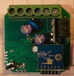 Electronic board with components for modifying a Tuya device.