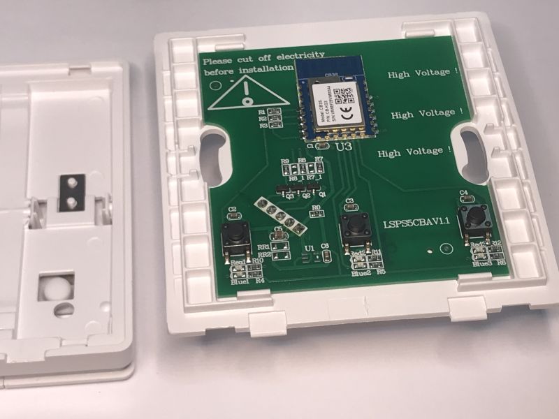 Clicking light switch with Wi-Fi without neutral wire - firmware change - ATLO-WB3-Tuya
