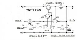 Stabilizator 12V na 2 tranzystorach - czy wartości poprawne