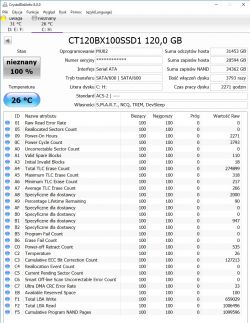 Crucial BX100, WD10EZEX - Znikające dyski twarde, restart kompa.