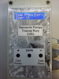 Sterownik pompy CWU - trzeciej rury. Sterownik pompy CWU - trzeciej rury.