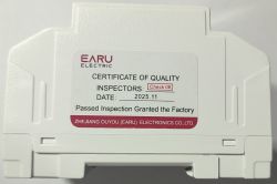 Plastic device with quality certificate label from EARU ELECTRIC
