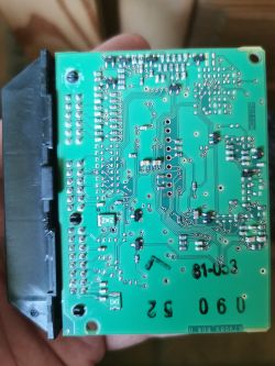 Płytka drukowana sterownika elektronicznego.