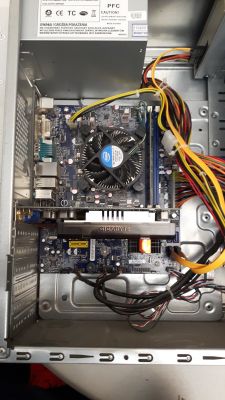 Adapter na dysk M.2 NVMe Key M do PCI-e x1 - płyta główna FOXCONN H61MXV V2.0 Intel H61 LGA 1155 mAT