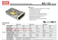 MEAN WELL RD-125-1224 - Głośna praca cewki, zanik napięcia na wyjściu