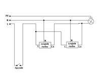 Motion detector - Connecting two motion detectors to one lamp