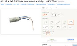 Zamiennik dla kondensatora MIFLEX KSPpz-3 w telewizorze Unitra