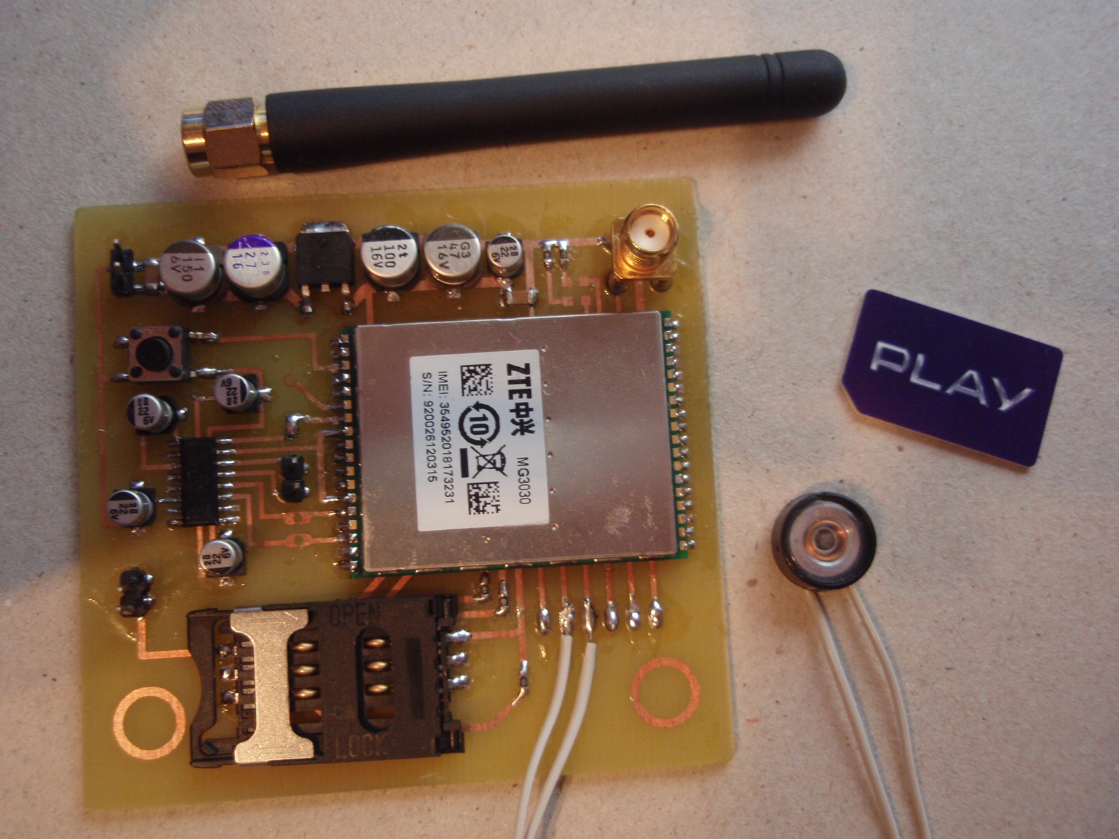 GSM module MG3030 + UART | Forum for Electronics