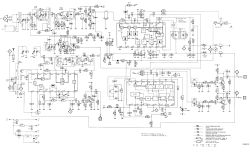 Schemat toru tunera w amplitunerze Philips 22AH682/22 z układami i elementami