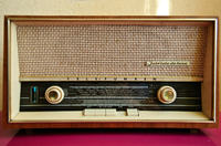 Telefunken Jubilat de Luxe - Radio po właczeniu buczy w głośniku . Telefunken Jubilat de Luxe - Radio po właczeniu buczy w głośniku .