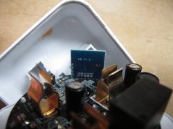 Interior of Tuya Smart Plug with Components Interior of a smart plug with visible electronic components