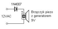 Jakie brzęczydło 100Hz do sygnalizatora rygla przy zasilaniu 12AC?