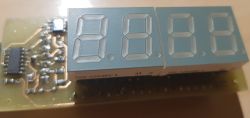 Cyfrowa płytka drukowana z wyświetlaczem siedmiosegmentowym