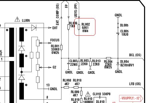 Thomson 25DG15ET - niska jaskrawość i kontrast mimo wymiany TDA 6107