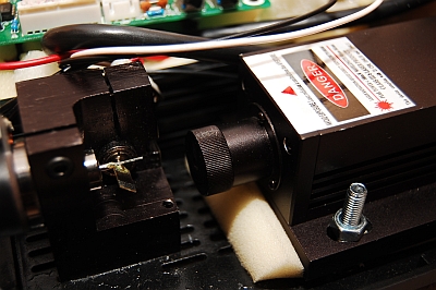 projektor laserowy 500mW 532nm na galvach 20kpps :)