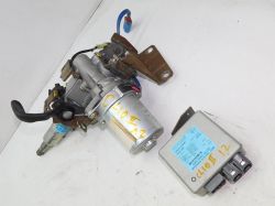 Motor with gearbox and sensors from the steering column and electronic control module.