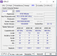 Kingston HyperX KHX1600C9D3/8G - 1333 zamiast 1600 - jak ustawić ręcznie w BIOS