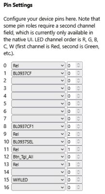 [RTL8710B] Immax NEO Lite WR3E - OpenBKN GPIO template, BL0937 and LED pins?