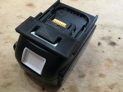 Design and printing of an adapter/cap for the Makita BL1830 18V battery pack