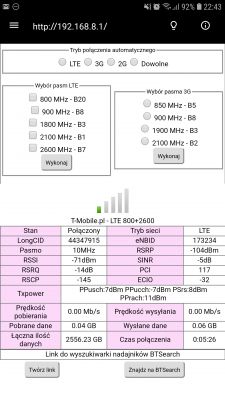 Wybór anteny kierunkowej LTE do Huawei B525s (T-Mobile Domowy) Szczecin