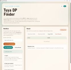I made an GUI application for easier to scan TuyaMCU DP ID Scanner