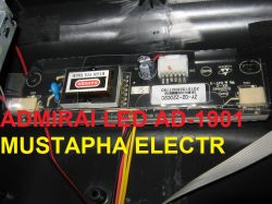 DUMP ADMIRAI LED AD-1901 (SPI): T.VST59.A81 Main Board, LM170E03 Screen, RT809H Programmer
