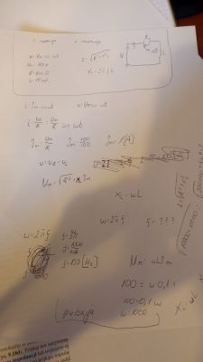 Obliczenie impedancji i reaktancji dla R i L w prądzie przemiennym