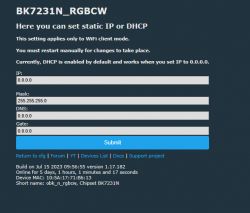 OpenBeken - Setting Up Static IP for BK7231 IoT Devices with Poor Signal Strength