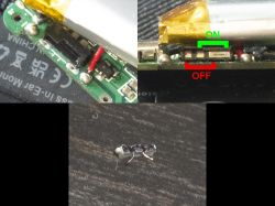 Złamany i sprawny miniaturowy suwakowy włącznik na płytce PCB Lekato MS-1
